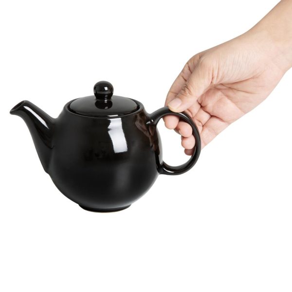 Olympia Café Teapot Black 450ml (2 Pack) - Image 4