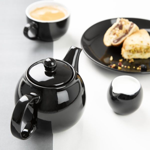 Olympia Café Teapot Black 450ml (2 Pack) - Image 6