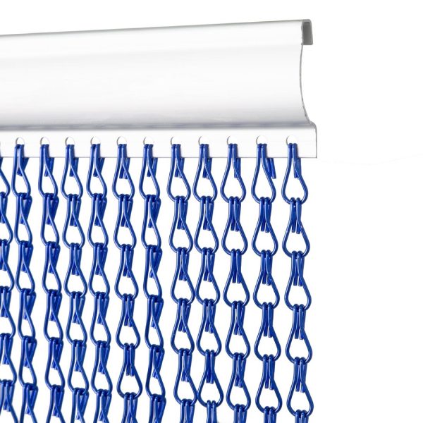 EazyZap Chain Door Fly Screen - Blue - Image 3