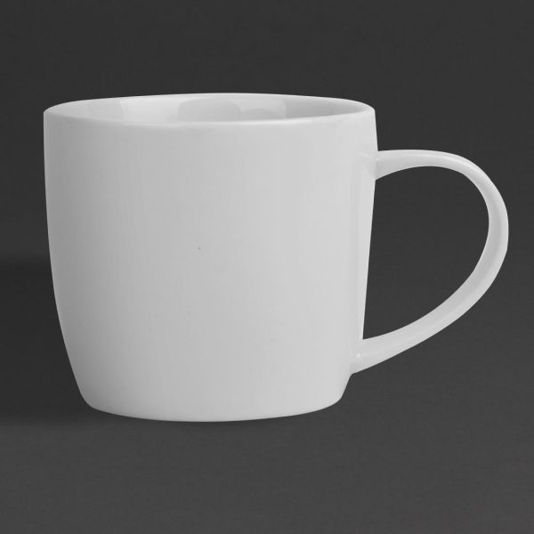 Olympia Whiteware Low Mugs 220ml (12 Pack)