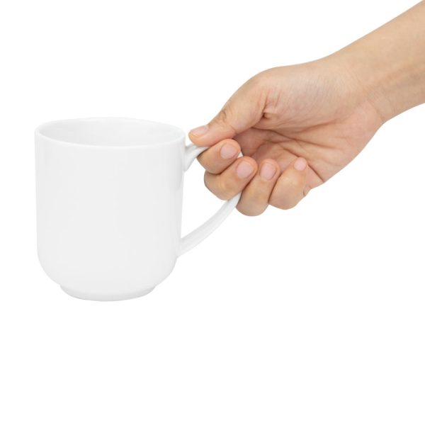 Olympia Whiteware Large Rounded Mugs 410ml (6 Pack) - Image 5