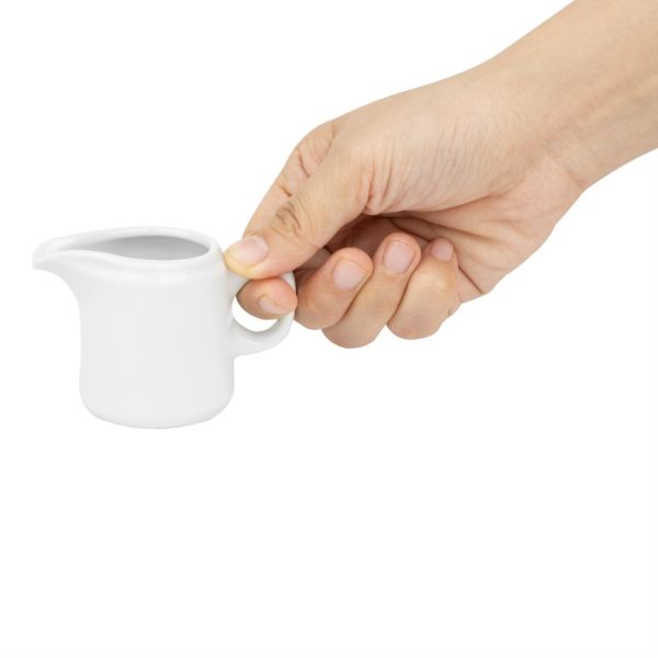 Olympia Whiteware Handled Jugs 65ml (12 Pack) - Image 5