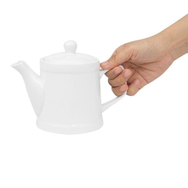 Olympia Whiteware Pier Teapot 500ml (2 Pack) - Image 5