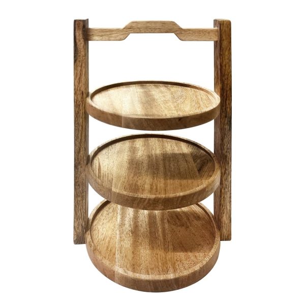 Olympia 3-Tier Stand Mango Wood for 200mm Plates