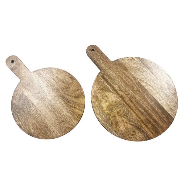 Olympia Round Handled Display Stand Mango Wood with Metal Legs 350x250x80mm - Image 4