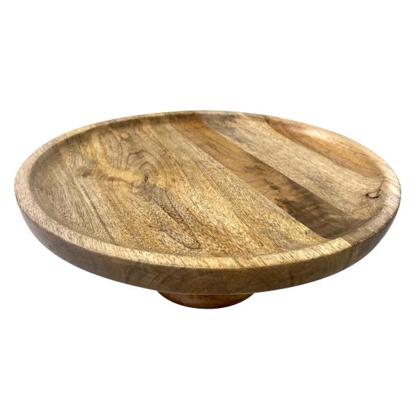 Olympia Cake Stand Mango Wood 330x120mm - Image 3