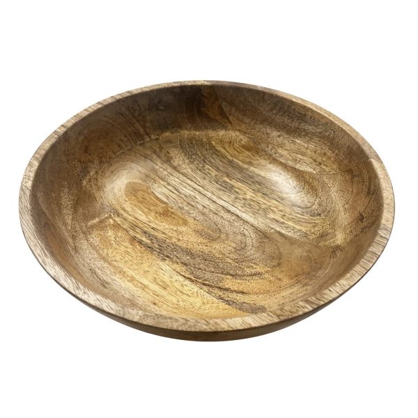 Olympia Footed Bowl Mango Wood 280mm - Image 2