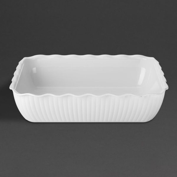 Olympia Kristallon Large Salad Crock - White