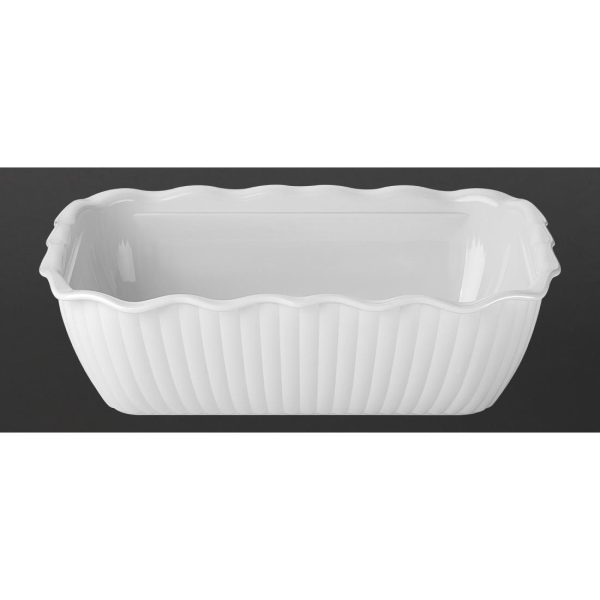 Olympia Kristallon Medium Salad Crock - White
