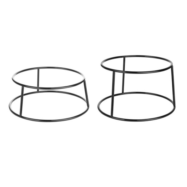 Olympia Non-Slip Riser Round Multi Black Wire 230x260x150mm - Image 3