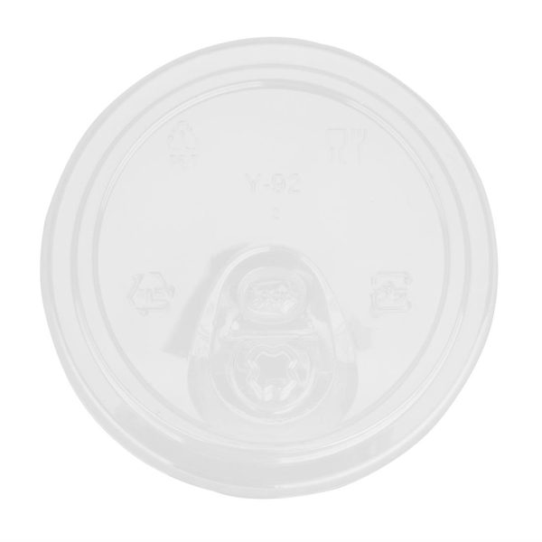 Fiesta Recyclable rPET Strawless Lids for 12/16/20oz Cups (400 Pack) - Image 2