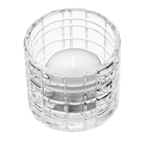 Olympia Geo Glass Tealight Holders 64x57mm (6 Pack) - Image 3