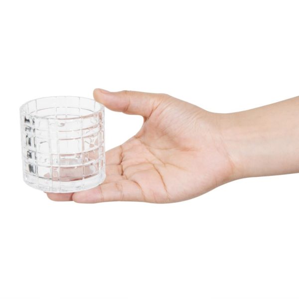 Olympia Geo Glass Tealight Holders 64x57mm (6 Pack) - Image 4