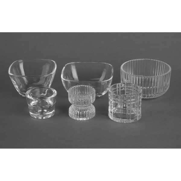 Olympia Geo Glass Tealight Holders 64x57mm (6 Pack) - Image 5