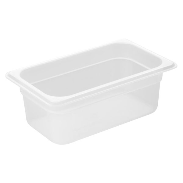 Nisbets Essentials Polypropylene 1/4 Gastronorm Container 100mm