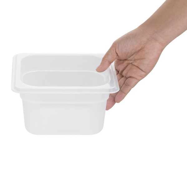 Nisbets Essentials Polypropylene 1/6 Gastronorm Container 100mm - Image 4