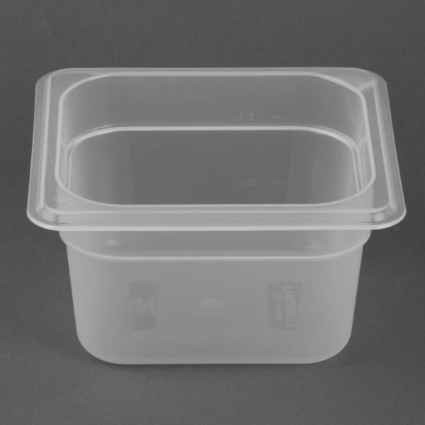 Nisbets Essentials Polypropylene 1/6 Gastronorm Container 100mm - Image 5
