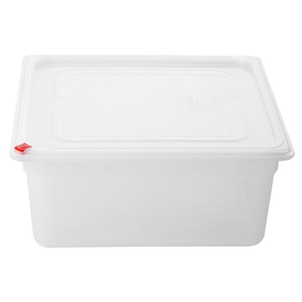 Hygiplas Click PP GN Container 2/3 with Lid & 7 Colour Clips 150mm 12Ltr (Set 4)