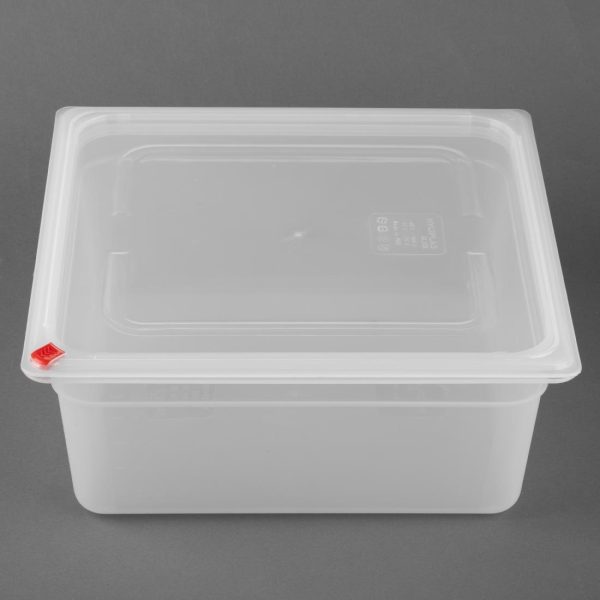Hygiplas Click PP GN Container 2/3 with Lid & 7 Colour Clips 150mm 12Ltr (Set 4) - Image 3
