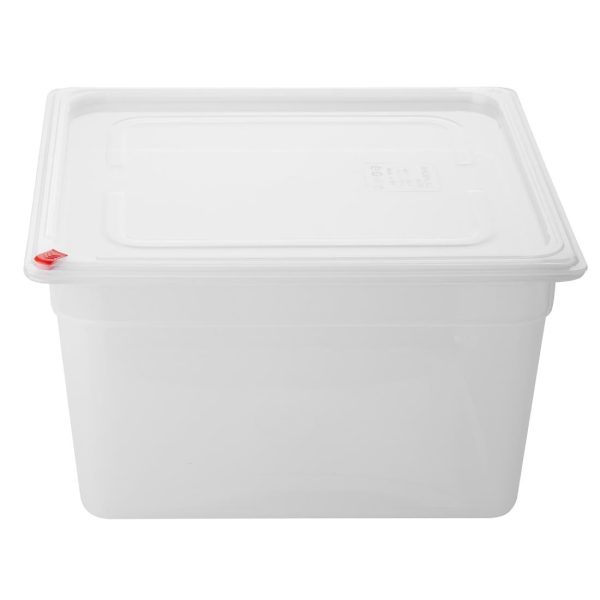 Hygiplas Click PP GN Container 2/3 with Lid & 7 Colour Clips 200mm 16.1Ltr (Set 4)