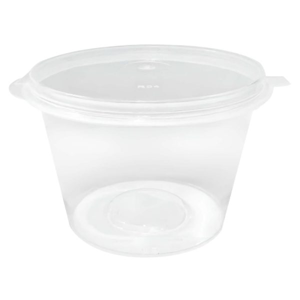 Fiesta Recyclable Portion Pots with Lids 100 l (50 Pack)