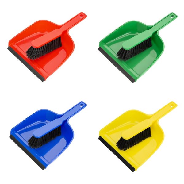 Jantex Dustpan & Brush Set - Green - Image 5