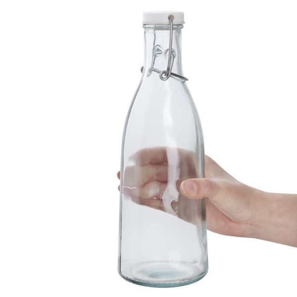 Olympia Recycled Glass Swing Top Bottles 1Ltr (6 Pack) - Image 4