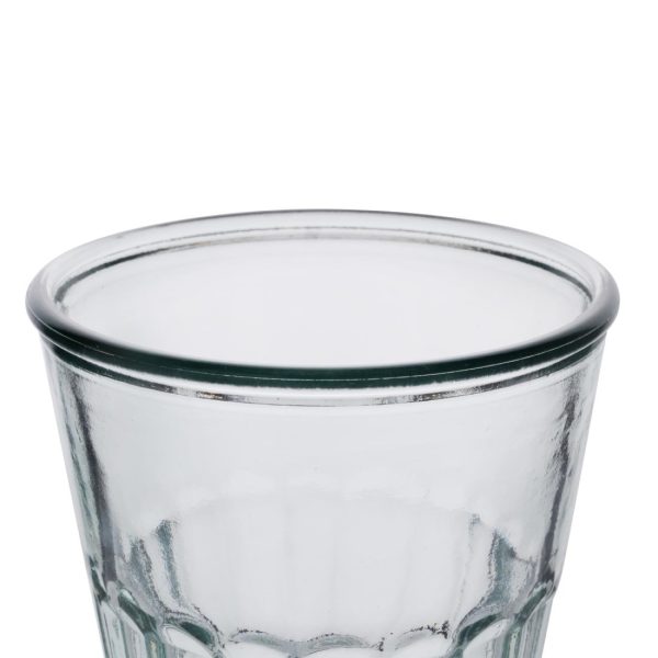 Olympia Recycled Glass Fluted Rocks Tumblers 250ml (6 Pack) - Image 4