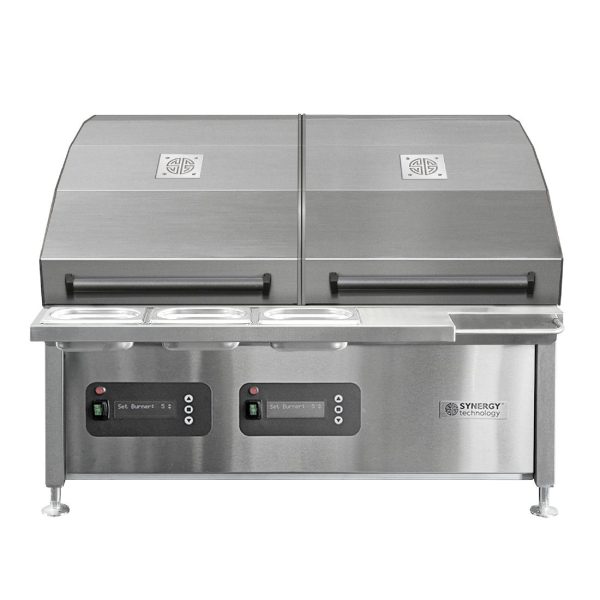 Synergy CharGo STCGO900 Chargrill Oven with 2 Lids, Slow Cook Shelves & Garnish Rail - Image 2