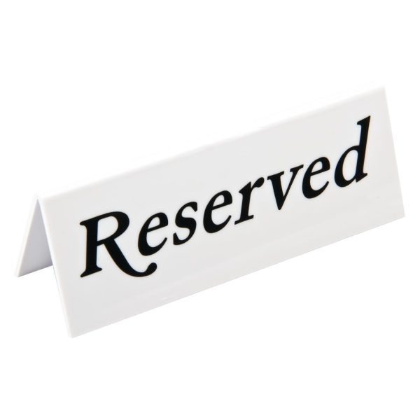 Beaumont Plastic Reserved Signs (Pack of 10) - Image 2