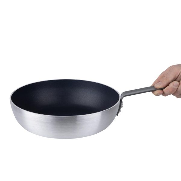 Vogue Aluminium Non-Stick Flared Induction Sauté Pan 28cm - Image 6