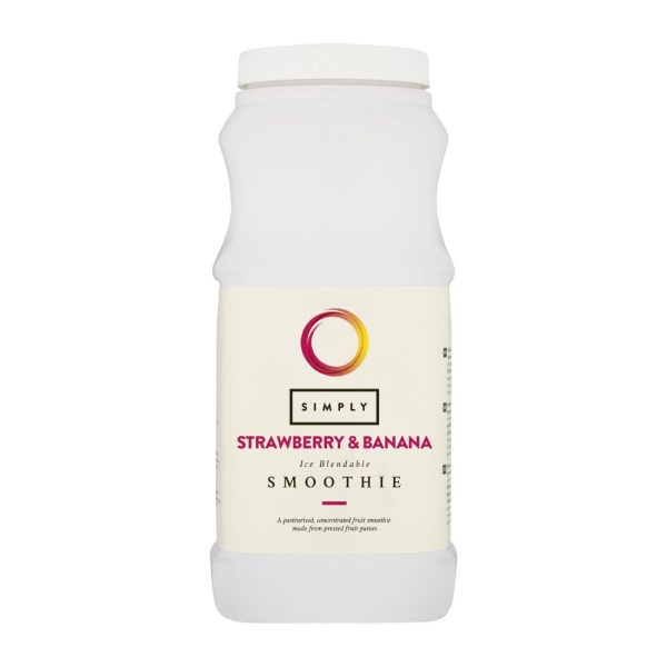 Simply Strawberry & Banana Smoothie 1Ltr