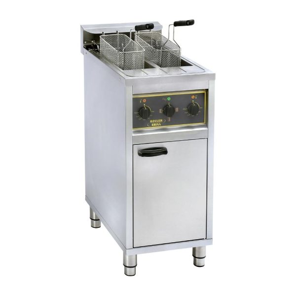 Rollergrill Twin Tank Electric Freestanding Fryer 20Ltr