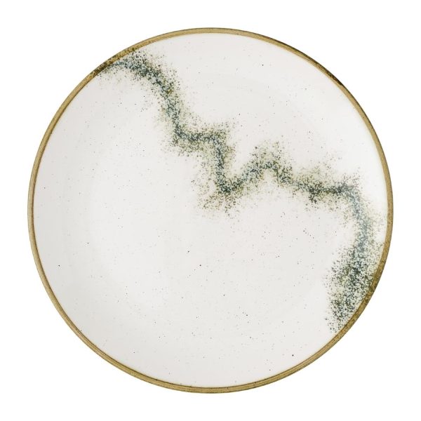 Churchill Stonecast Spice Barley White Coupe Plates 260mm (12 Pack)
