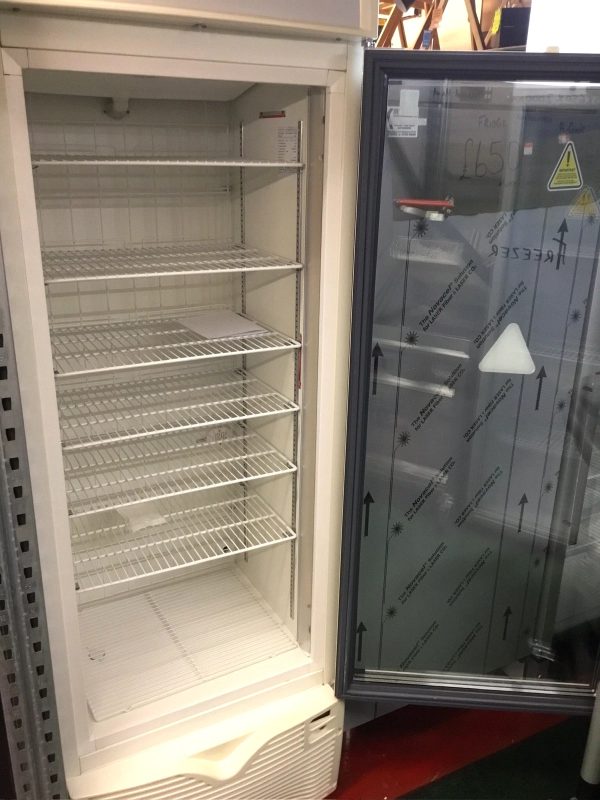 Upright Display Freezer White External Light 6 shelves - Image 2
