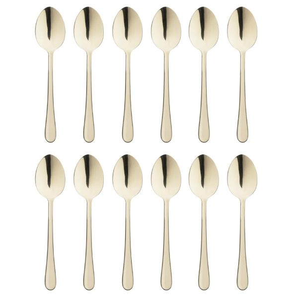 Olympia Buckingham Dessert Spoons Champagne Gold (12 Pack) - Image 3