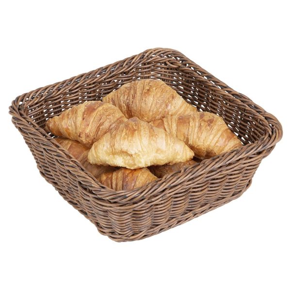Olympia Polywicker Square Basket Dark Brown 230x230mm - Image 7