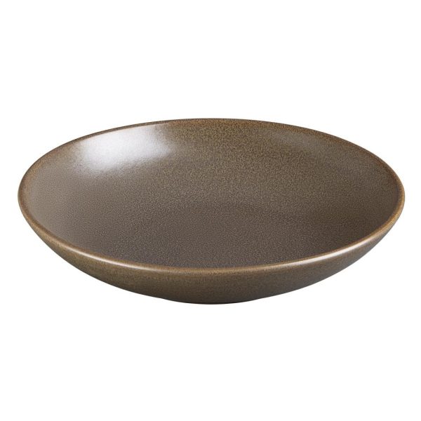 Olympia Ember Mahogany Low Coupe Bowls 230mm (4 Pack)