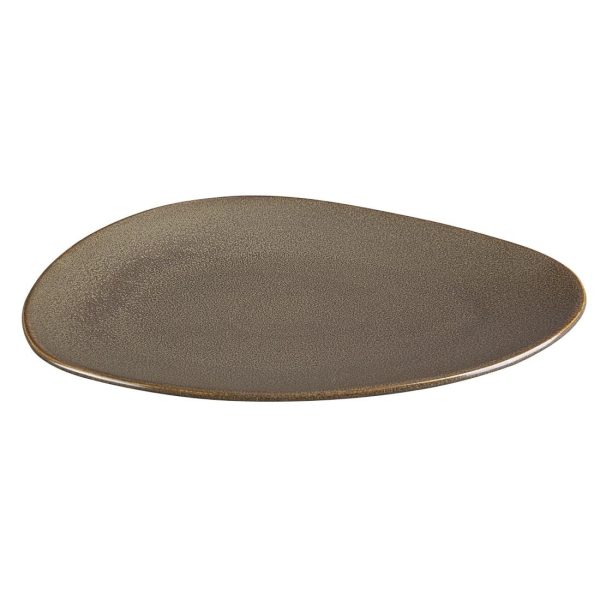 Olympia Ember Mahogany Triangle Plates 308x255mm (4 Pack) - Image 2