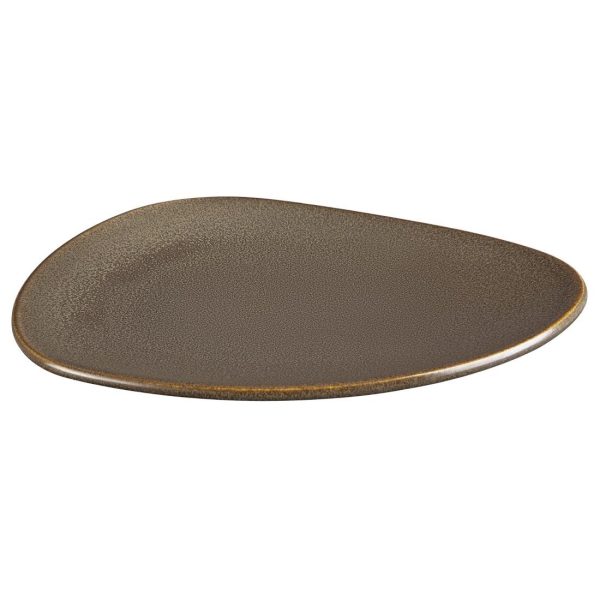 Olympia Ember Mahogany Triangle Plates 250x207mm (6 Pack) - Image 2