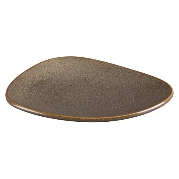 Olympia Ember Mahogany Triangle Plates 190x160mm (6 Pack) - Image 2