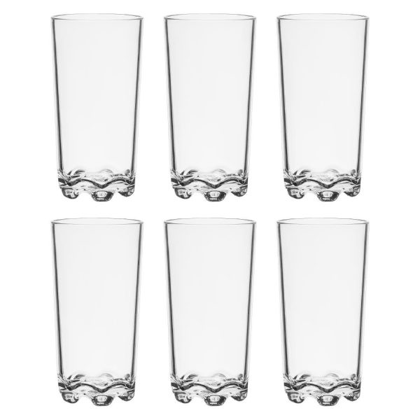 Olympia Kristallon Aspen Polycarbonate Hi Ball Tumblers 350ml (6 Pack) - Image 3