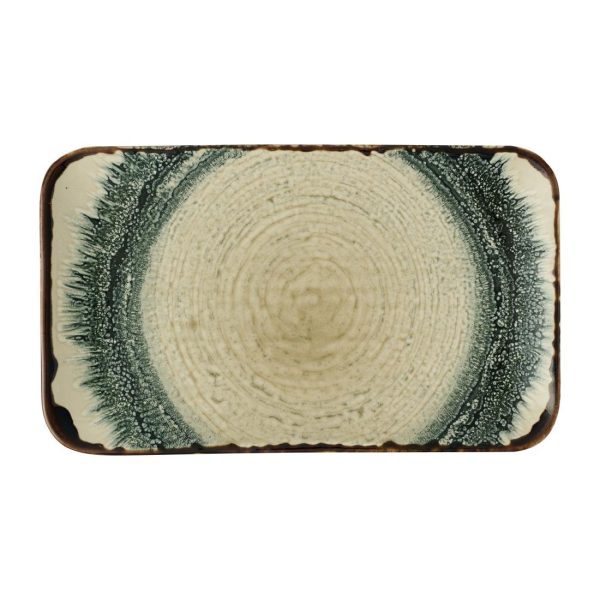 Dusson Harvest Flare Linen Organic Rectangular Plates 270x160mm (12 Pack)