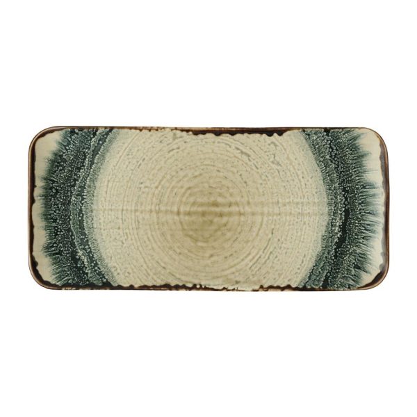 Dusson Harvest Flare Linen Organic Rectangular Plates 270x160mm (6 Pack)