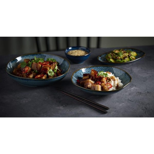 Churchill Envisage Cascade Sapphire Blue Natural Deep Bowls 250mm (6 Pack) - Image 3
