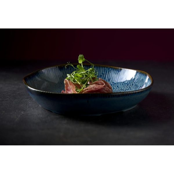 Churchill Envisage Cascade Sapphire Blue Natural Deep Bowls 250mm (6 Pack) - Image 4