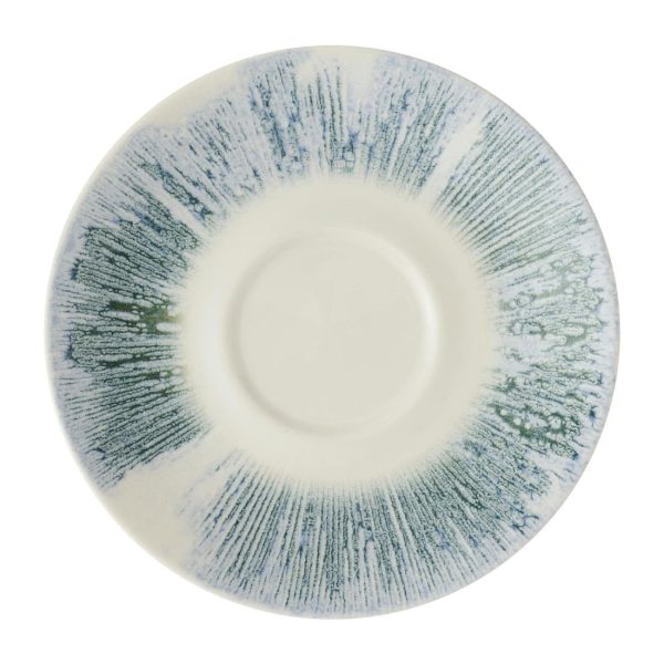 Churchill Lyra Blue Cappuccino Saucers 156mm (12 Pack)
