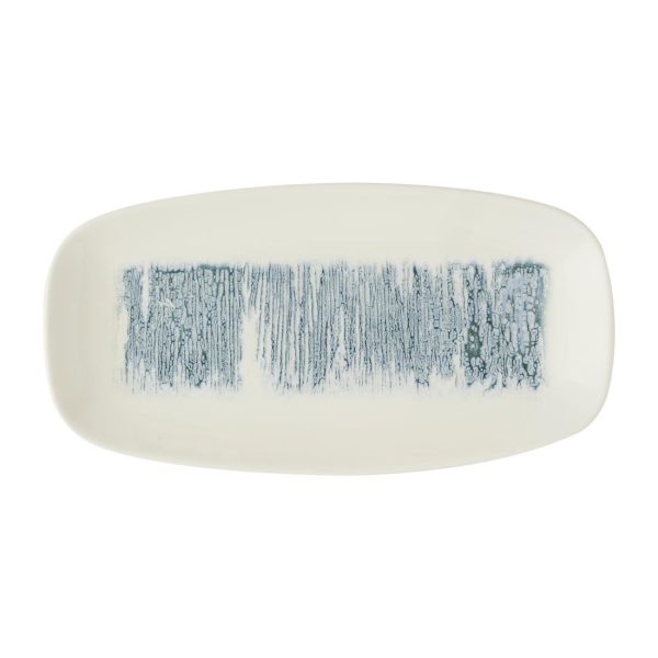 Churchill Lyra Blue Oblong Platters 298x153mm (12 Pack)