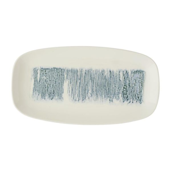 Churchill Lyra Blue Oblong Platters 355x189mm (6 Pack)