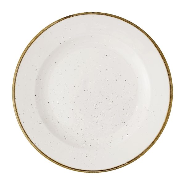 Churchill Stonecast Barley White Profile Plates 260mm (12 Pack)